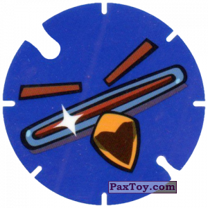 PaxToy.com  Фишка / POG / CAP / Tazo 43 Lazer Bird из Cheetos: Angry Birds Space Tazo