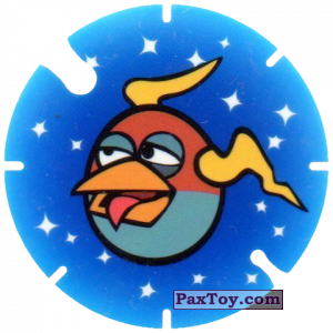 PaxToy.com  Фишка / POG / CAP / Tazo 47 Blue Bird из Cheetos: Angry Birds Space Tazo