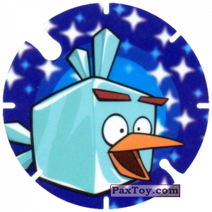 PaxToy.com  Фишка / POG / CAP / Tazo 49 Icecube Bird из Cheetos: Angry Birds Space Tazo