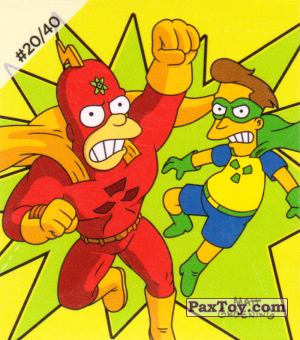 PaxToy.com - #20 / 40 Radioactive Man and Fallout Boy из Cheetos: The Simpsons Bartman