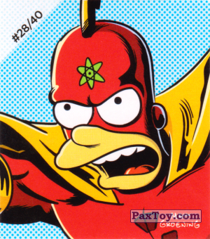 PaxToy.com - #28 / 40 Radioactive Man из Cheetos: The Simpsons Bartman