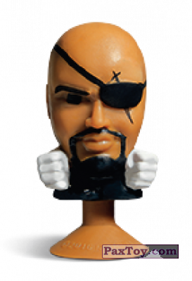 PaxToy.com 15 Nick Fury (Stikeez) из Carrefour: Marvel Avengers (Megapopz)