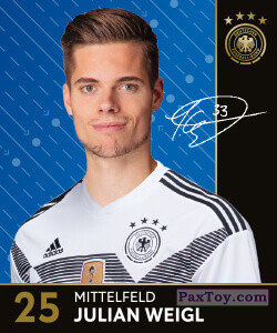 PaxToy.com - 25. Julian Weigl из REWE: DFB Sammelkarten 2018