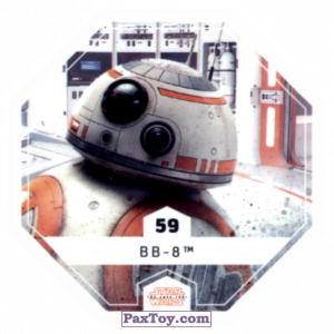 PaxToy.com  Карточка / Card, Фишка / POG / CAP / Tazo #59 BB-8 из Bi-Lo: Star Wars Cosmic Shells
