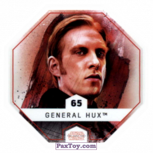 PaxToy.com  Карточка / Card, Фишка / POG / CAP / Tazo #65 General Hux из Bi-Lo: Star Wars Cosmic Shells