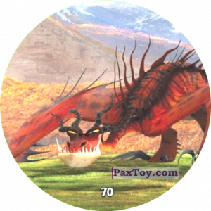 PaxToy.com  Фишка / POG / CAP / Tazo 70 Hookfang из Chipicao: Как приручить дракона 3