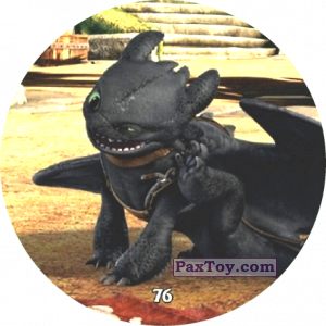 PaxToy.com  Фишка / POG / CAP / Tazo 76 Toothless из Chipicao: Как приручить дракона 3