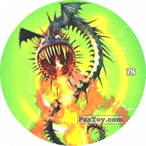 PaxToy.com  Фишка / POG / CAP / Tazo 78 Whispering Death из Chipicao: Как приручить дракона 3