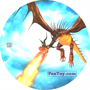PaxToy.com  Фишка / POG / CAP / Tazo 79 Hookfang из Chipicao: Как приручить дракона 3