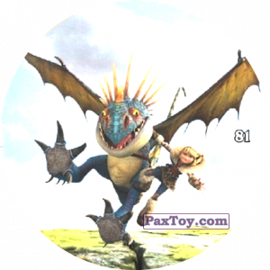 PaxToy.com  Фишка / POG / CAP / Tazo 81 Astrid &#038; Stormfly из Chipicao: Как приручить дракона 3