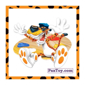 PaxToy.com  Наклейка / Стикер 01 Честер сидит на палитре из Cheetos: АРРРТ Академия!