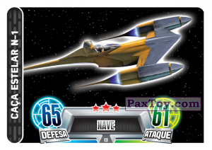 PaxToy.com 013 Caca Estelar N-1 из Topps: Star Wars Force Attax Heroes y Villanos from Continente