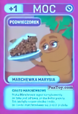 PaxToy.com  Карточка / Card 030 Marchewka Marysia (Podwieczorek) из Biedronka: Gang Swieżaków 1 - Karty i Naklejki