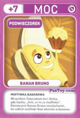 PaxToy.com 032 Banan Bruno (Podwieczorek) из Biedronka: Gang Swieżaków 1 - Karty i Naklejki