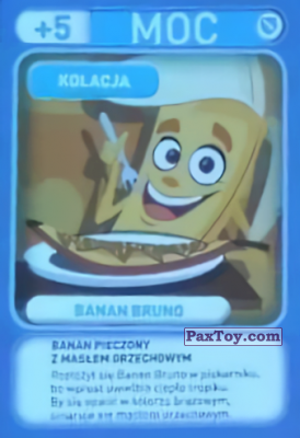 PaxToy.com  Карточка / Card 037 Banan Bruno (Kolacja) из Biedronka: Gang Swieżaków 1 - Karty i Naklejki