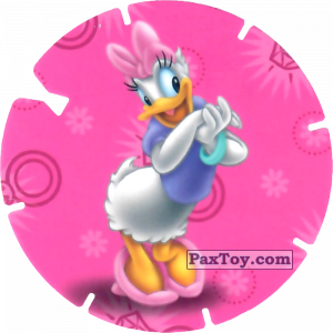 PaxToy.com  Фишка / POG / CAP / Tazo 04 Daisy (Mickey Mouse and His Friends) из Mega Image: Super Flizz 2