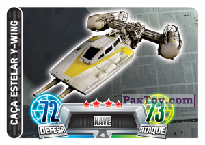 PaxToy.com 041 Caca Estelar Y-Wing из Continente: Star Wars Force Attax 100 Cards 2017