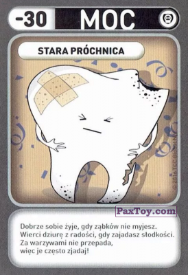 PaxToy.com  Карточка / Card 042 Stara Prochnica (Choroby) из Biedronka: Gang Swieżaków 1 - Karty i Naklejki