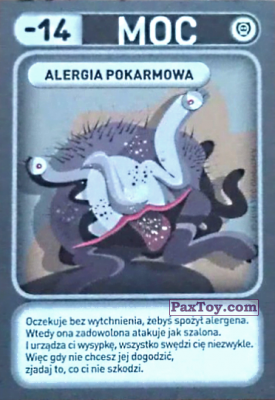 PaxToy.com - 045 Alergia Pokarmowa (Choroby) из Biedronka: Gang Swieżaków 1 - Karty i Naklejki