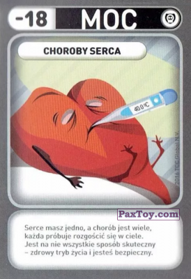 PaxToy.com  Карточка / Card 050 Choroby Serca (Choroby) из Biedronka: Gang Swieżaków 1 - Karty i Naklejki