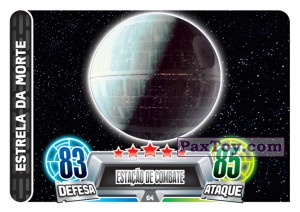 PaxToy.com 064 Estrela da Morte из Continente: Star Wars Force Attax 100 Cards 2017