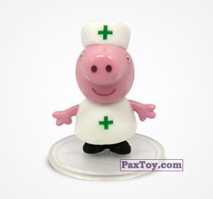 PaxToy.com  Фигурка 07 Свинка Пеппа врач из Choco Balls: Свинка Пеппа. Профессии.