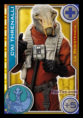 PaxToy.com  Карточка / Card 081 C'ai Threnali из Carrefour: Star Wars El Camino De Los Jedi (Cards)