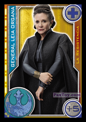 PaxToy.com 085 General Leia Organa из Carrefour: Star Wars El Camino De Los Jedi (Cards)