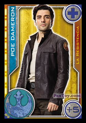 PaxToy.com  Карточка / Card 089 Poe Dameron из Carrefour: Star Wars El Camino De Los Jedi (Cards)