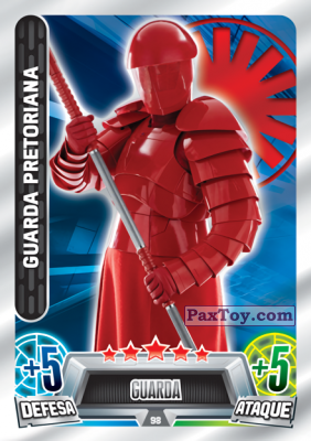 PaxToy.com 098 Guarda Pretoriana из Topps: Star Wars Force Attax Heroes y Villanos from Continente