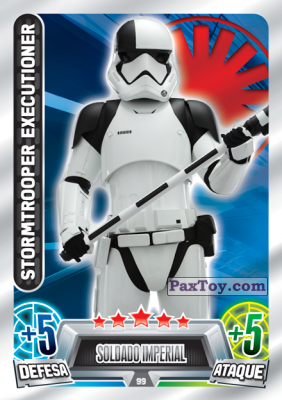 PaxToy.com  Карточка / Card 099 Stormtrooper Executioner из Continente: Star Wars Force Attax 100 Cards 2017