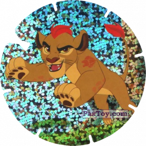 PaxToy.com  Фишка / POG / CAP / Tazo 25 Kion (La Garde du Roi lion) из Mega Image: Super Flizz 2