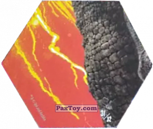 PaxToy.com - Карточка / Card 31 Mosasaur (Сторна-back) из Carrefour: Jurassic World