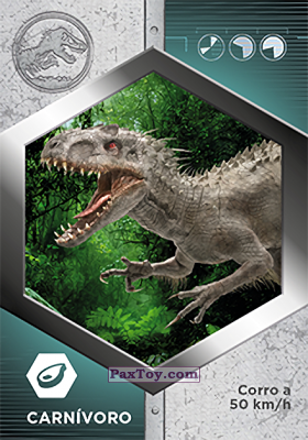 PaxToy.com  Карточка / Card 52 Indominus Rex из Supermercados DIA: Jurassic World - Cards
