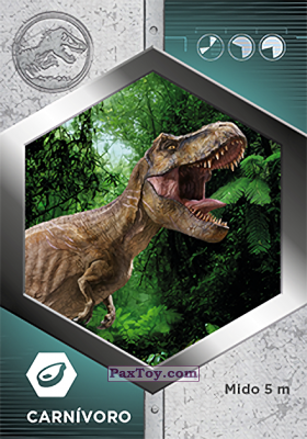 PaxToy.com 60 Tiranosaurio Rex из Supermercados DIA: Jurassic World - Cards
