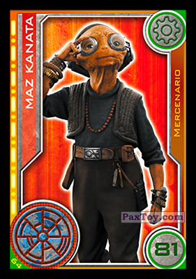 PaxToy.com  Карточка / Card 064 Maz Kanata из Carrefour: Star Wars El Camino De Los Jedi (Cards)