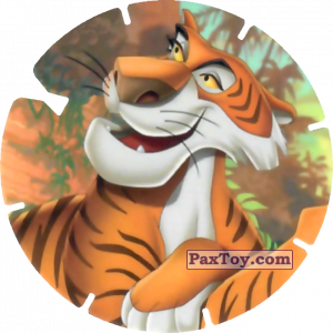 PaxToy.com  Фишка / POG / CAP / Tazo 71 Shere Khan (Le Livre de la Jungle) из Mega Image: Super Flizz 2