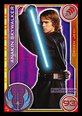 PaxToy.com  Карточка / Card 073 Anakin Skywalker из Carrefour: Star Wars El Camino De Los Jedi (Cards)