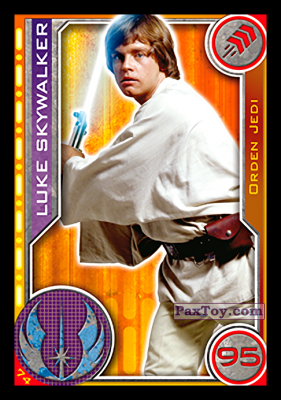 PaxToy.com  Карточка / Card 074 Luke Skywalker из Carrefour: Star Wars El Camino De Los Jedi (Cards)