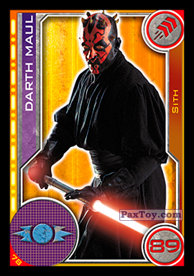 PaxToy.com  Карточка / Card 078 Darth Maul из Carrefour: Star Wars El Camino De Los Jedi (Cards)