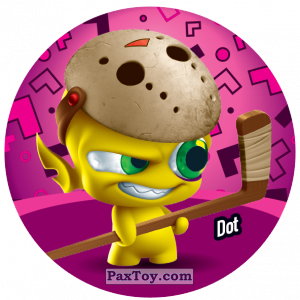 PaxToy.com  Фишка / POG / CAP / Tazo 051 Dot из Gamesa: Super Funki Punky