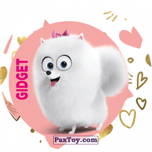 PaxToy.com  Фишка / POG / CAP / Tazo 054 Gidget из Cheetos: La Vida Secreta De Tus Mascotas