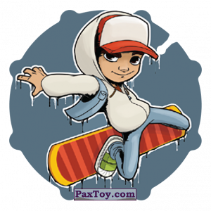PaxToy.com  Фишка / POG / CAP / Tazo 061 Jake из Gamesa: Subway surfers