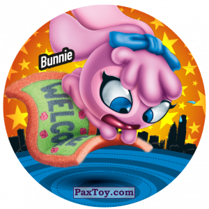 PaxToy.com  Фишка / POG / CAP / Tazo 085 Bunnie из Gamesa: Super Funki Punky