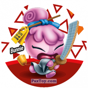 PaxToy.com  Фишка / POG / CAP / Tazo 096 Bunnie из Gamesa: Super Funki Punky