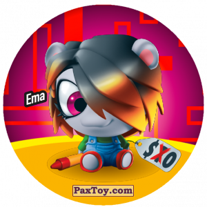 PaxToy.com  Фишка / POG / CAP / Tazo 105 Ema из Gamesa: Super Funki Punky