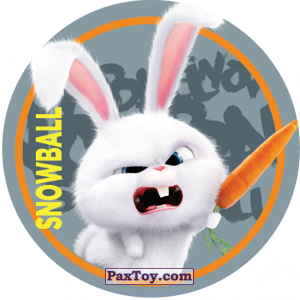 PaxToy.com  Фишка / POG / CAP / Tazo 113 Snowball (METAL) из Cheetos: La Vida Secreta De Tus Mascotas