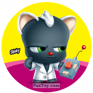 PaxToy.com  Фишка / POG / CAP / Tazo 126 Stinky из Gamesa: Super Funki Punky