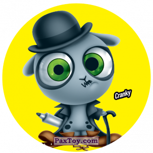 PaxToy.com  Фишка / POG / CAP / Tazo 127 Cranky из Gamesa: Super Funki Punky