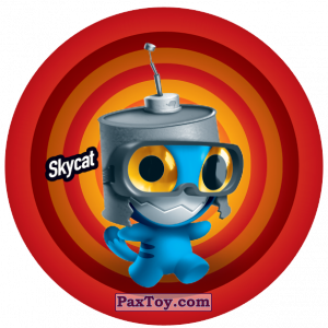 PaxToy.com  Фишка / POG / CAP / Tazo 141 Skycat из Gamesa: Super Funki Punky
